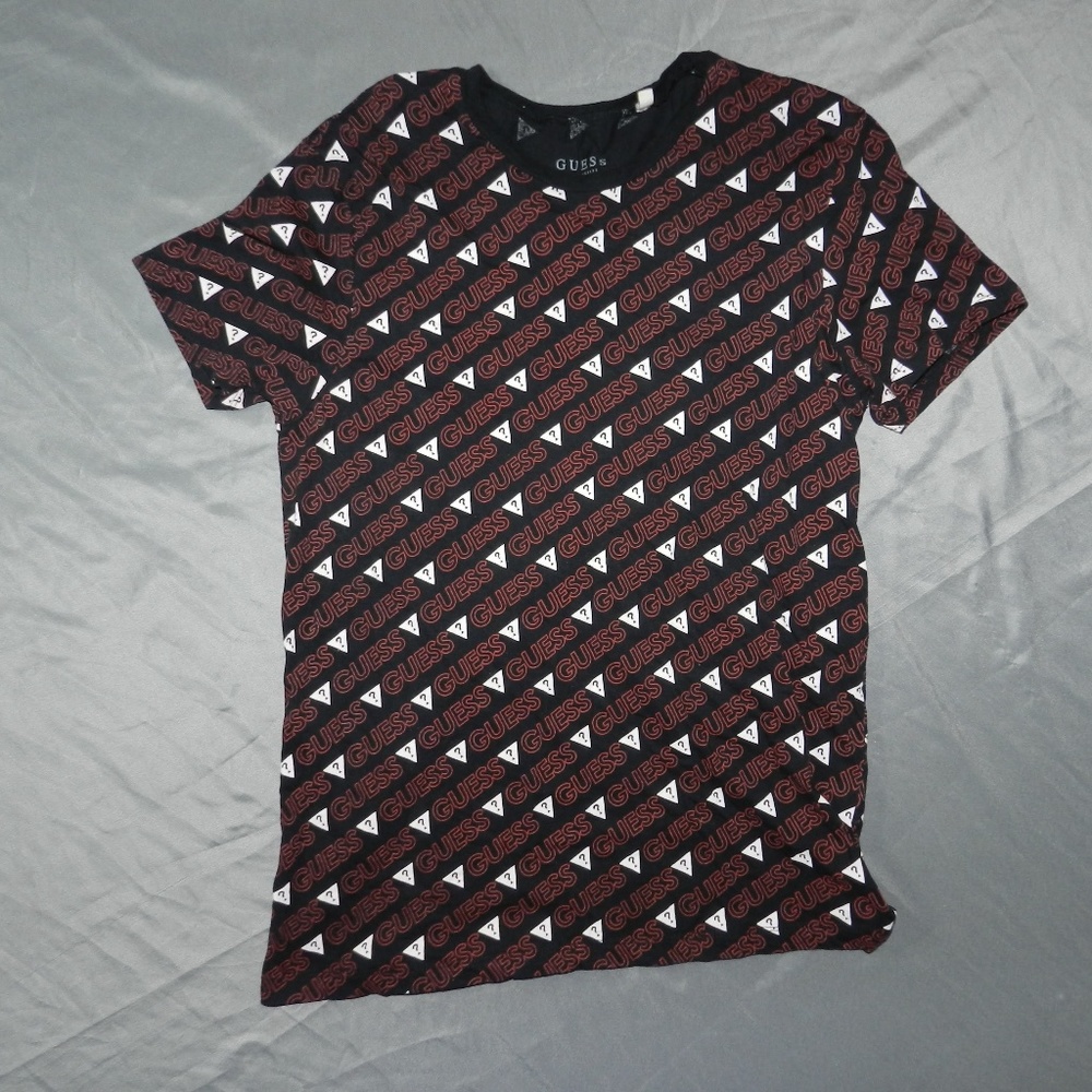 Mens Large Guess Los Angeles Repeat Spellout Logo